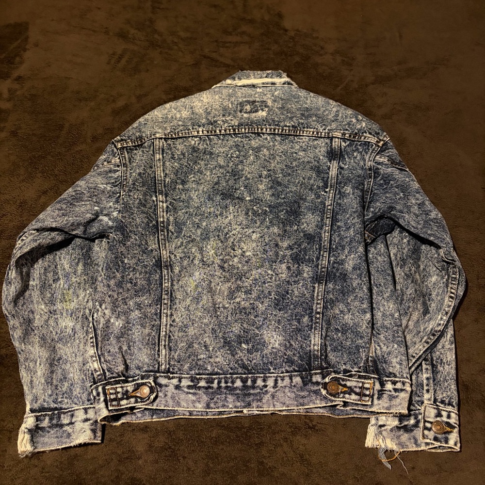 Vintage 1980's Levi's Acid Wash Denim Jacket - Picture 4 of 4